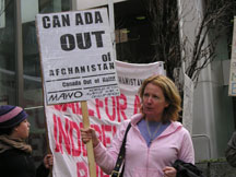 Lisa Barrett, Councilor & Former Mayor of Bowen Island Municipality and Code Pink Women for Peace Local Organizer 